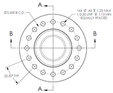 SUB SAVER, DUAL SYSBOHR 6.0" 2-START (LEFT HAND) AND SYSBOHR 1-START 4-1/2" MALE SONIC (RIGHT HAND), 16 BOLT (236640)