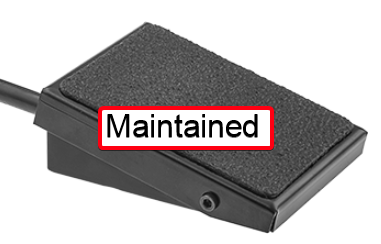 FOOT PEDAL, MAINTAINED (242298)